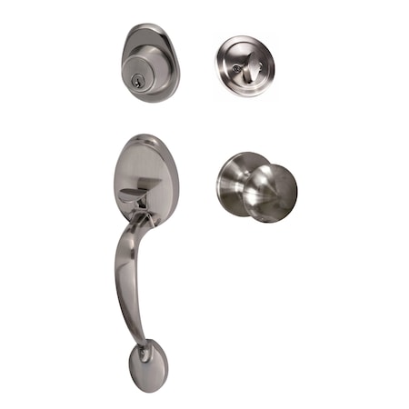 Sure-Loc Hardware Sure-Loc Hardware Alta Handleset, Durango Handleset Trim, Antique Nickel AT507-DU-RD 15A